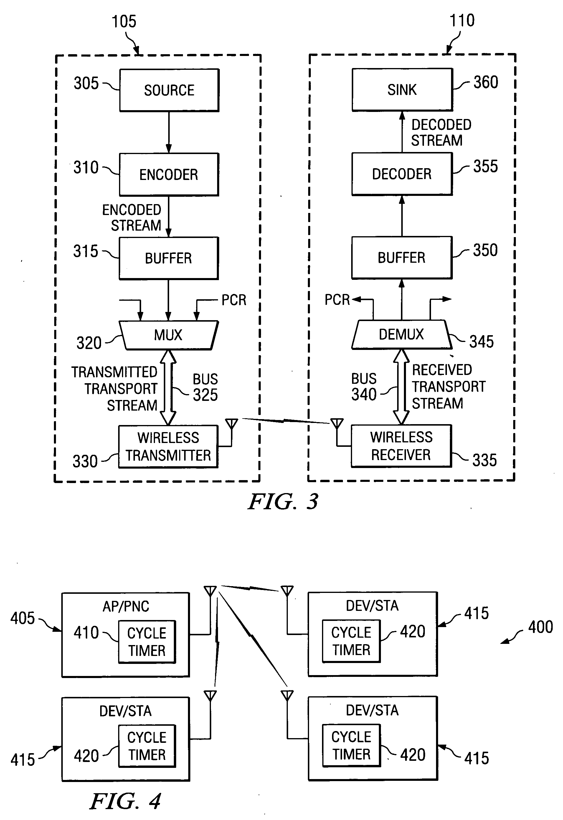 Audio and video clock synchronization in a wireless network