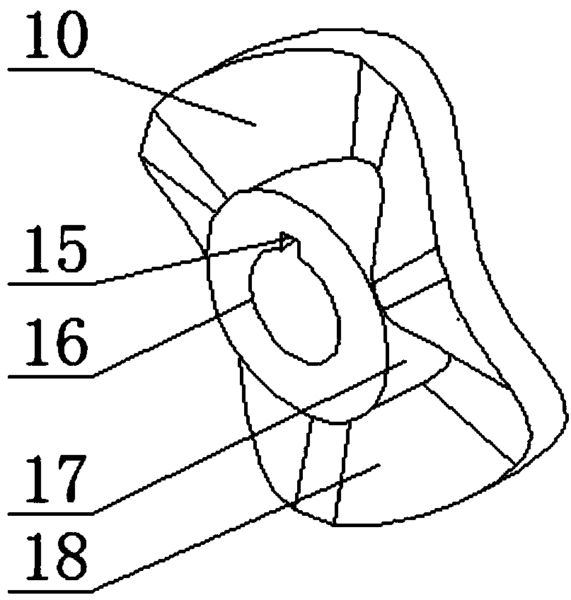 Three-blade distortion plane equal speed increasing and decreasing hook face volume rotor pump