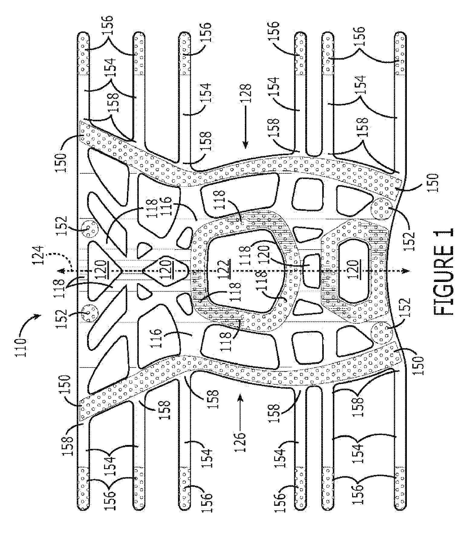 Potentiating support with side struts spanning hinge joint