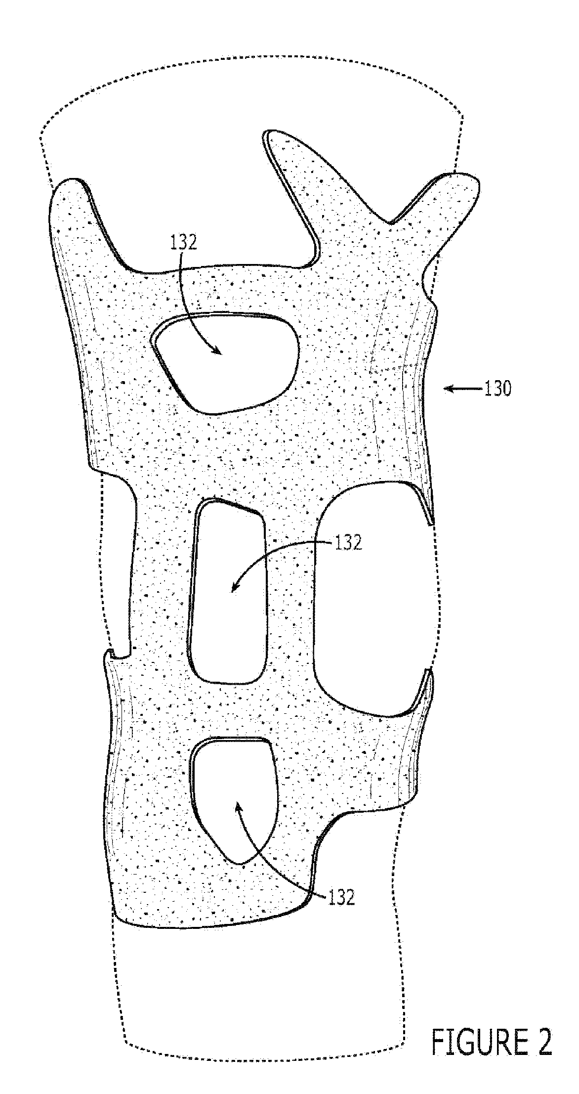 Potentiating support with side struts spanning hinge joint