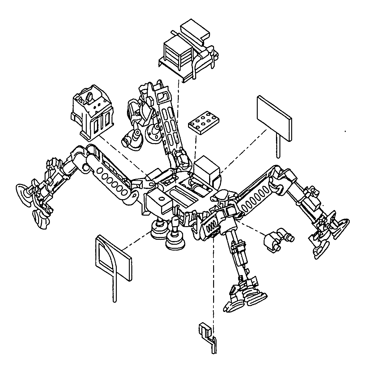 Robot and robot leg mechanism