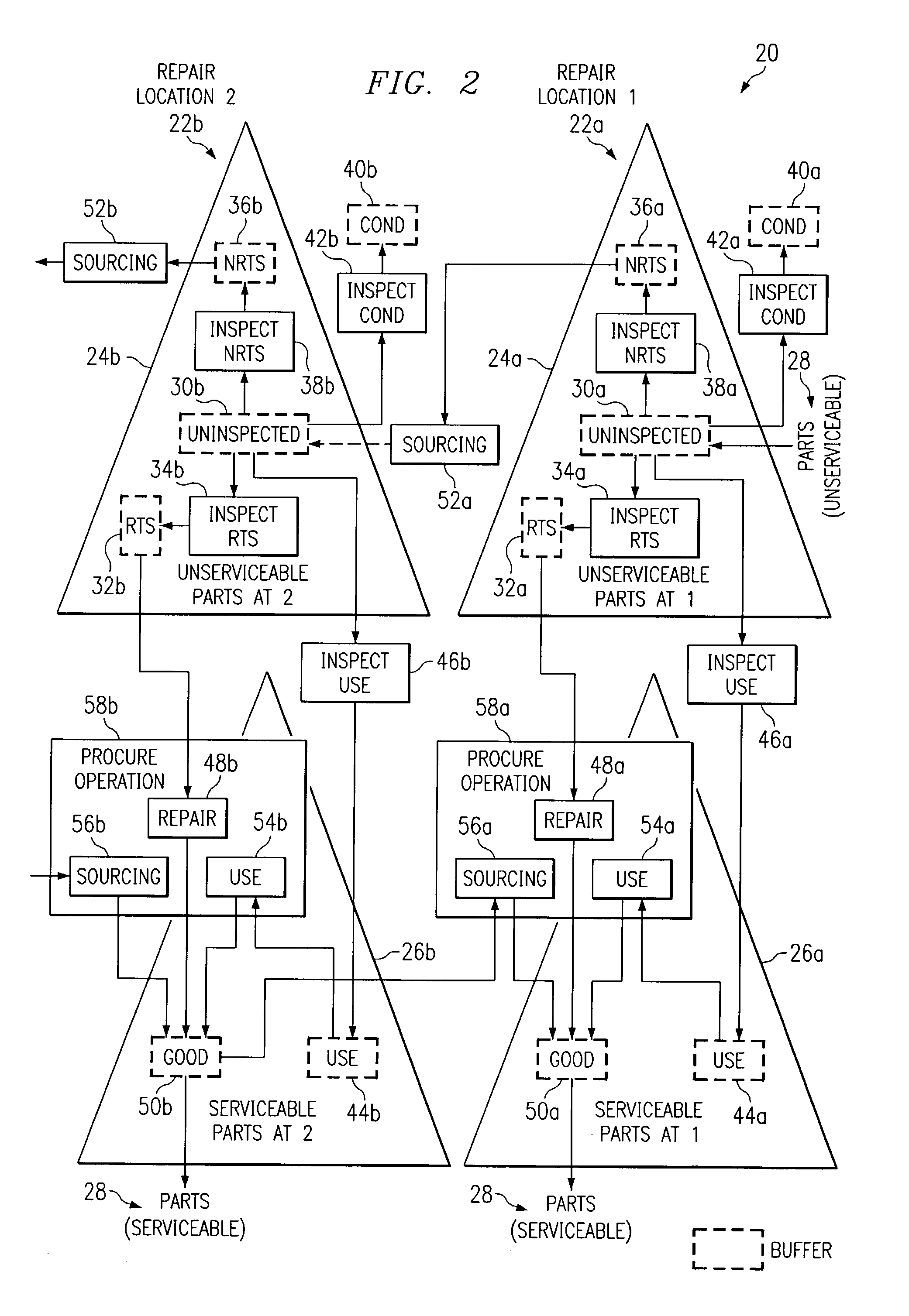 Pull planning for serviceable parts to facilitate on-demand repair planning