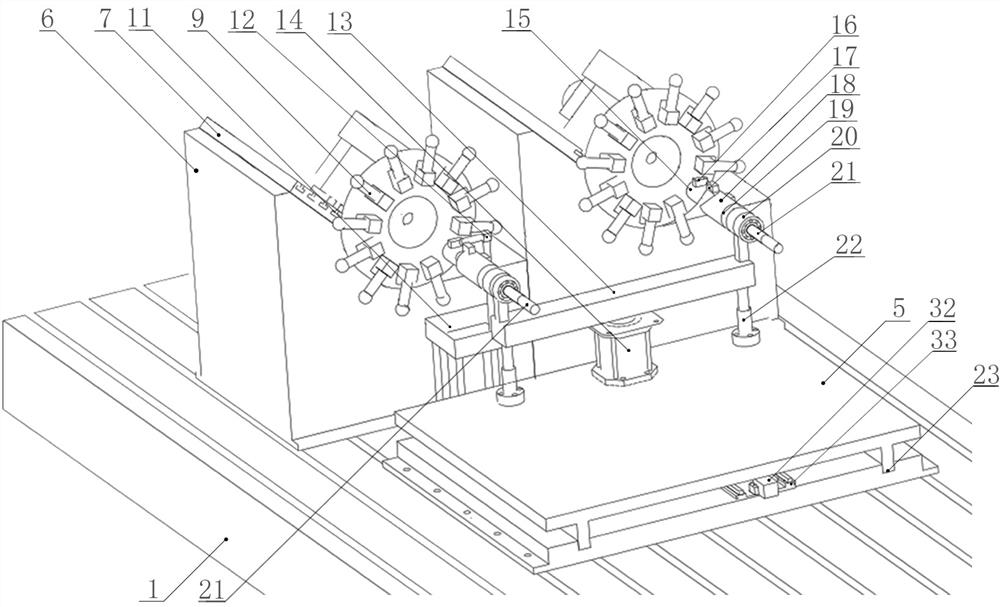 Double-joint loading power servo knife rest power head reliability test bed and test method