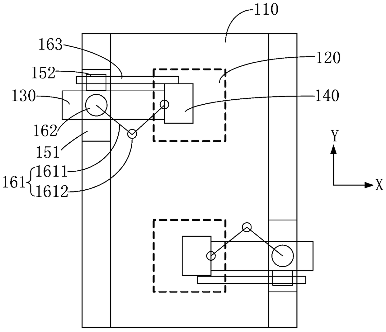 A work table cable device