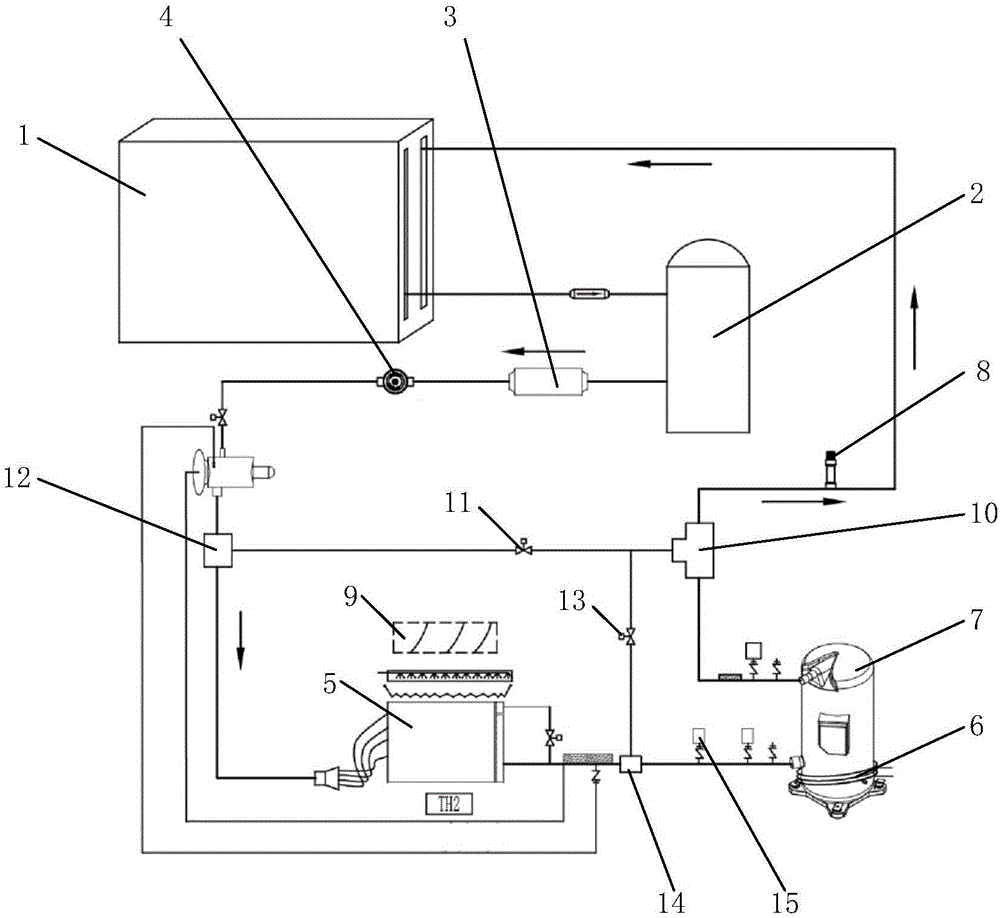 Low-pressure control and energy adjusting device for air conditioner