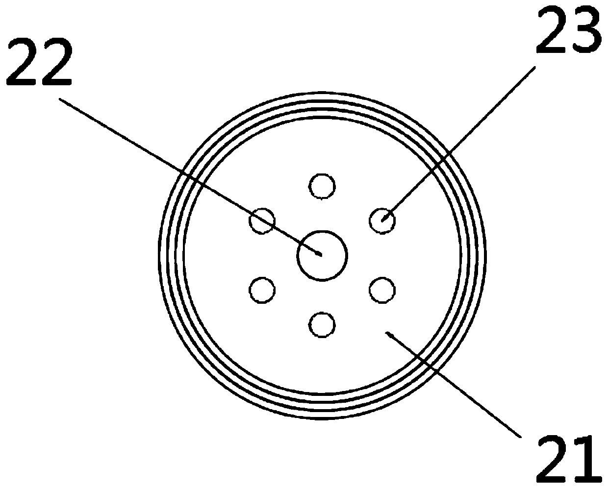 Flow control device and method for improving stability of ventilation cavitation bubbles