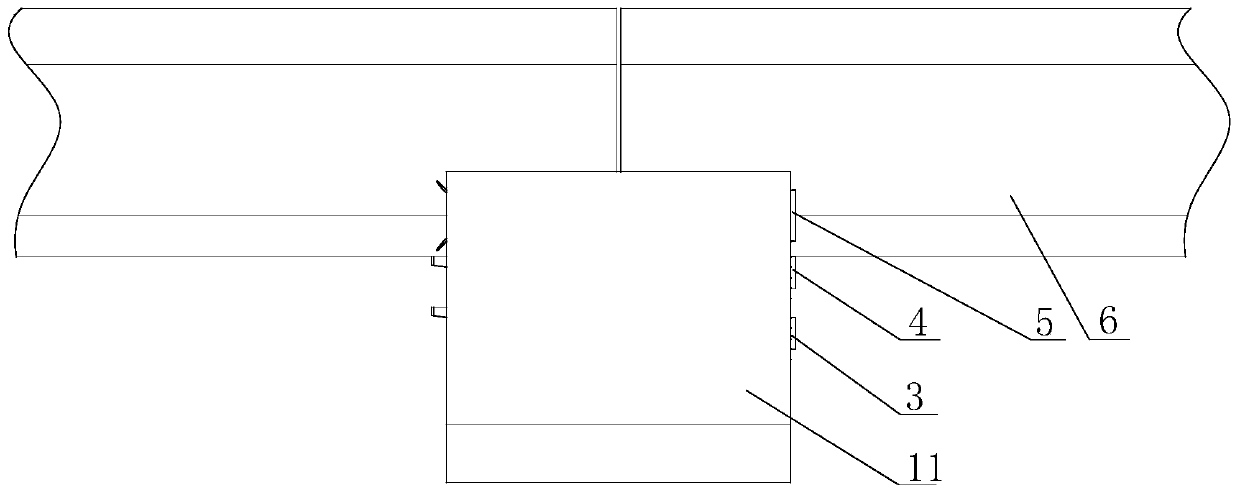 Track butt joint connector fixing clamp