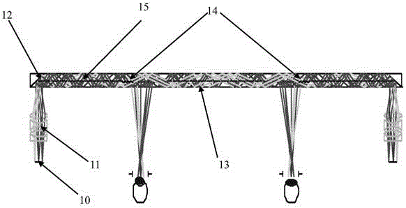 Planar waveguide binocular optical display device with saw-toothed sandwich structure