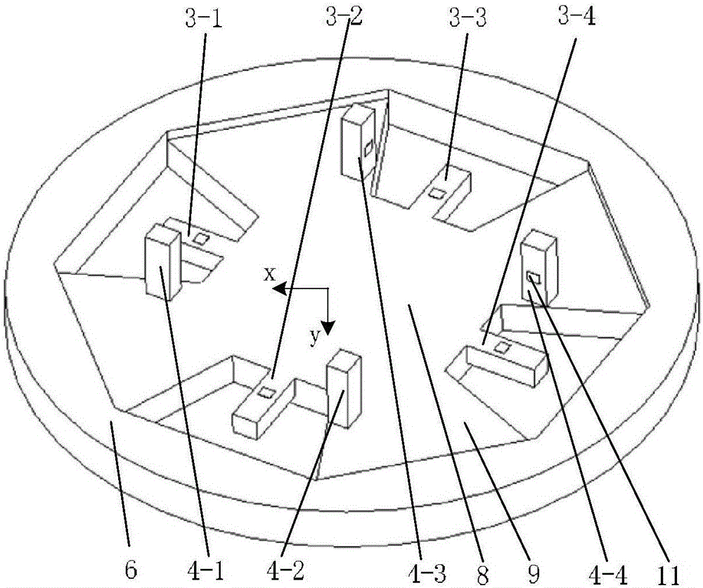 Reconfigurable parallel multidimensional force sensor