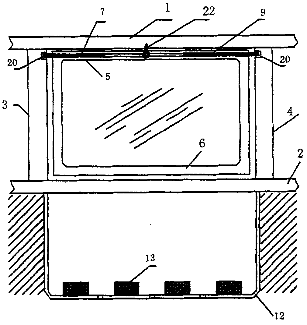 Self-falling vehicle window emergency escape device