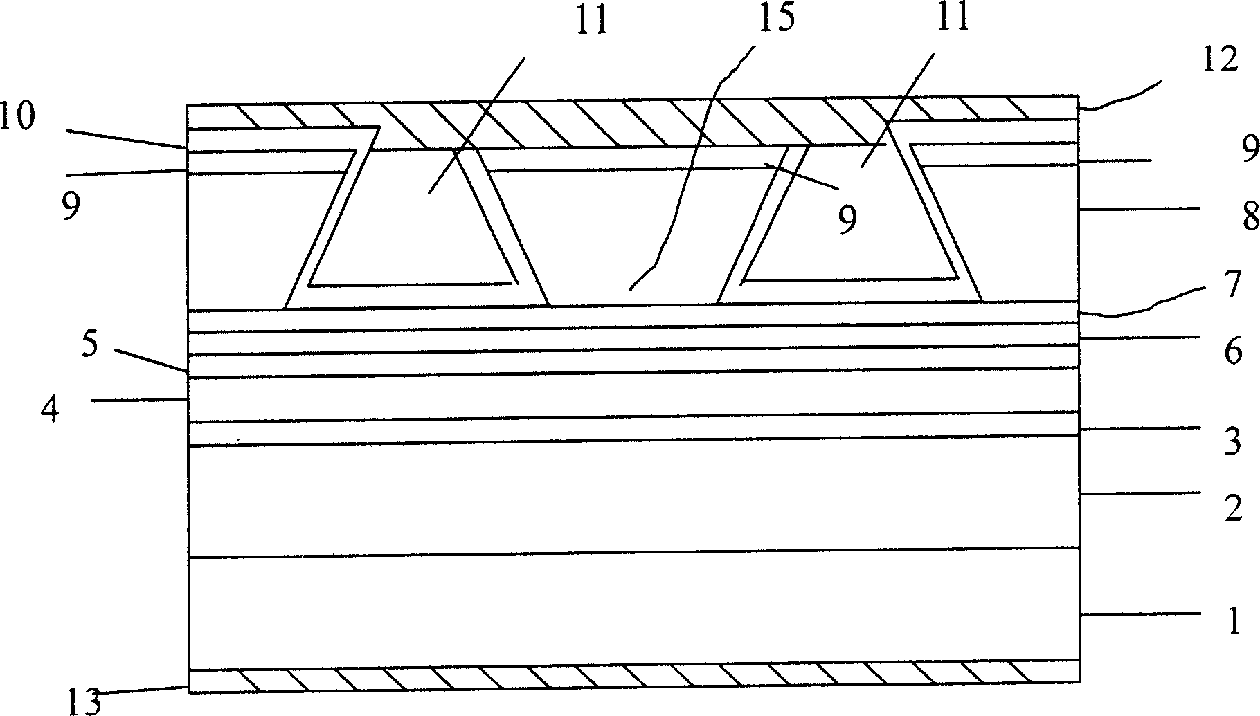 Al-Ga-In-As multi-quantum sink super radiation luminous diode