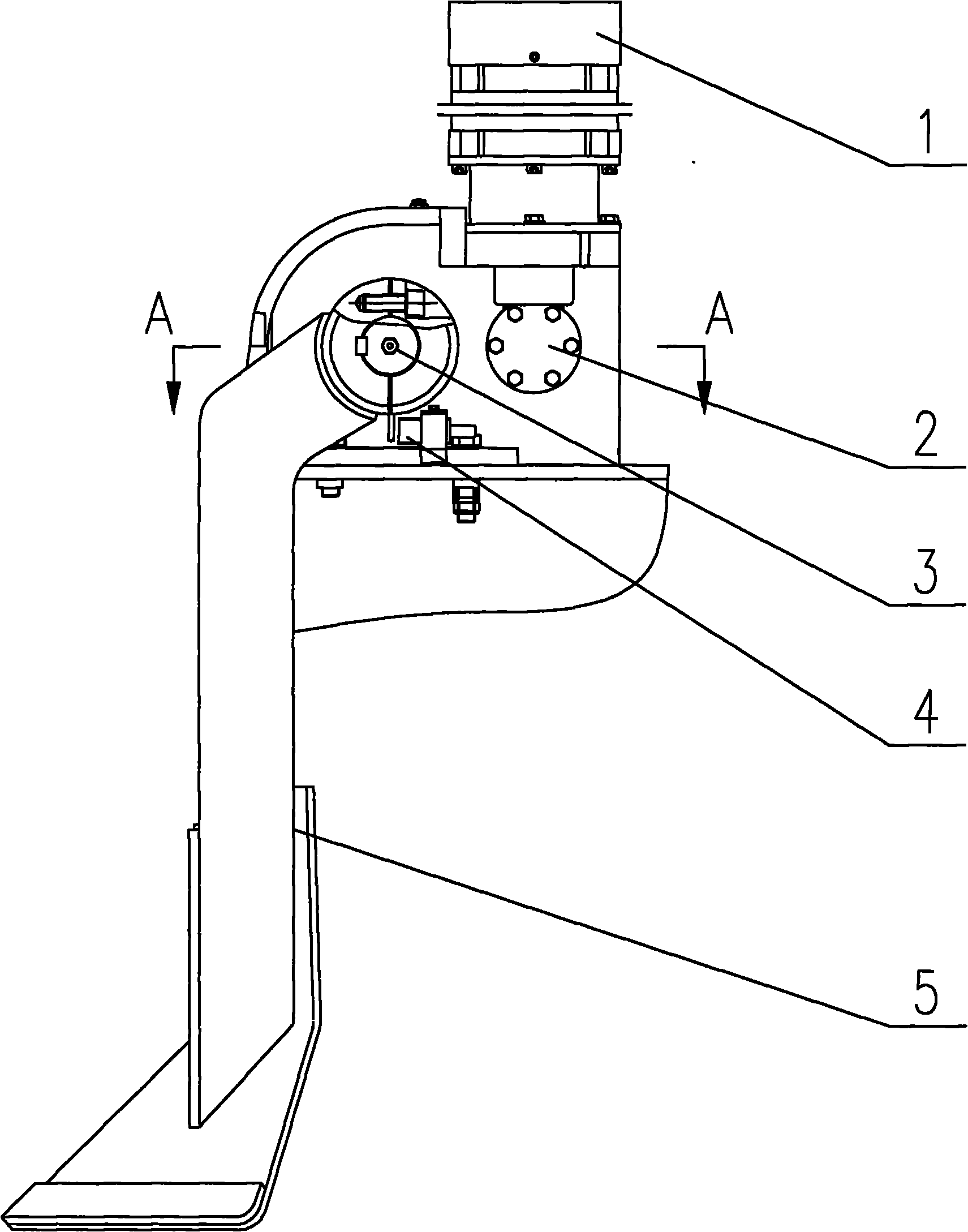 Driving device and driving mechanism of guide plate of moving double-box electric lifting appliance of container