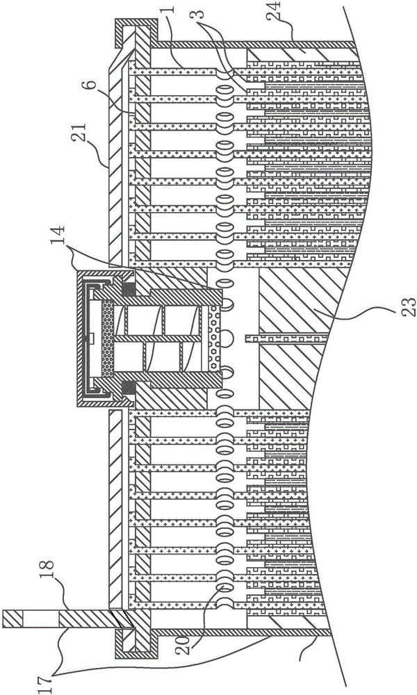 Continuous tab/netlike pole piece/dual-membrane safety valve coiled battery