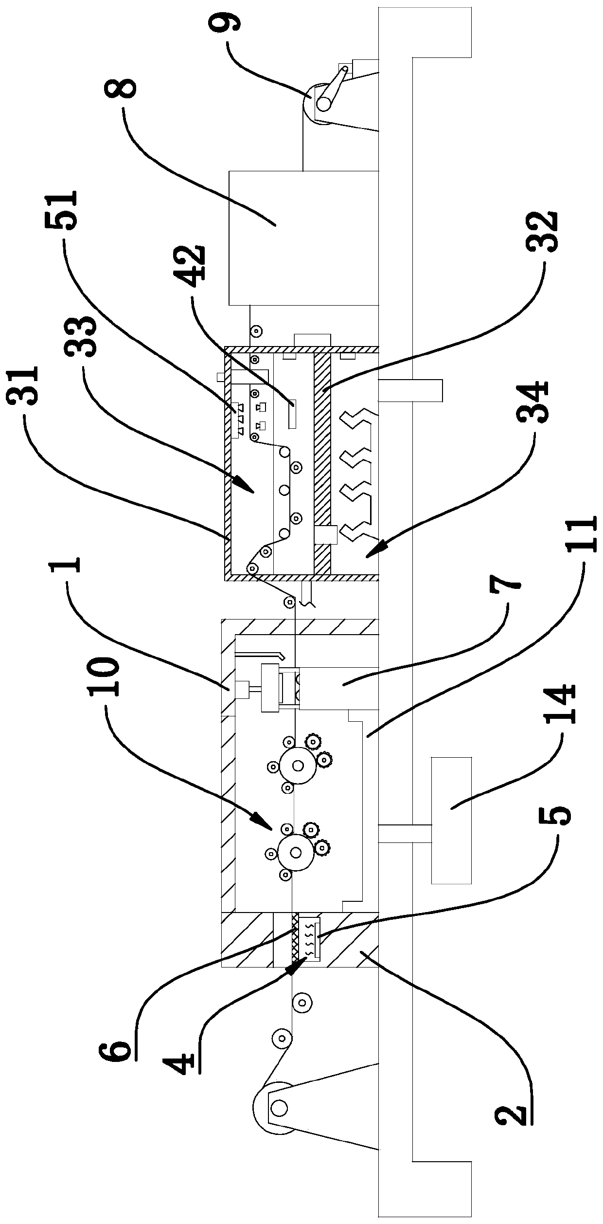 A kind of embroidery lining film removal process