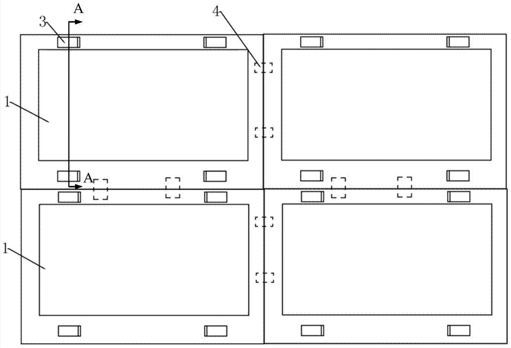 Splicing screen connection device