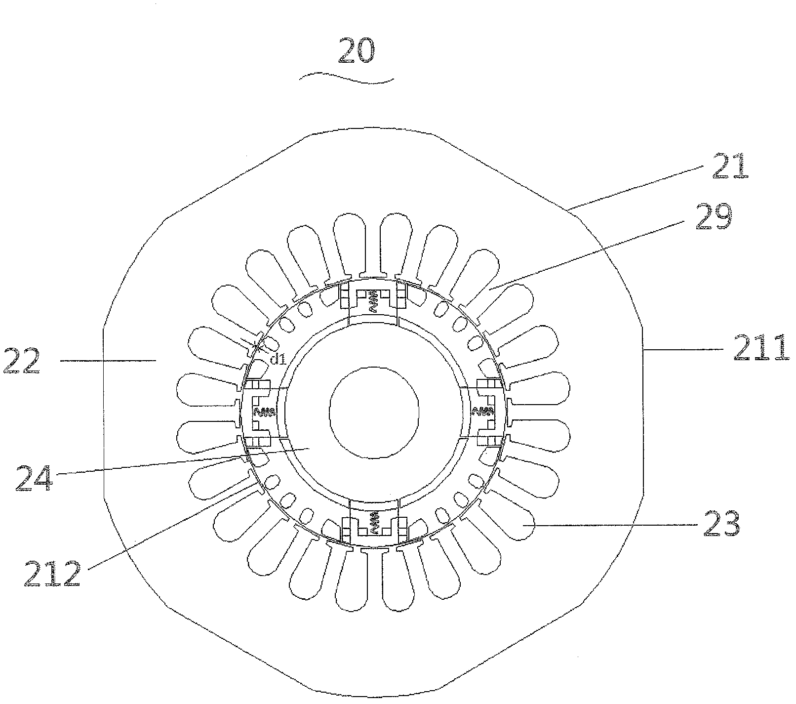 Rotor of asynchronous starting permanent magnet motor and asynchronous starting permanent magnet motor using rotor