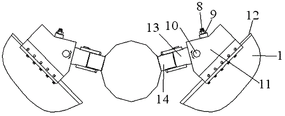 Conical pipe stitch welding pressing device