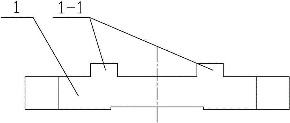 Clamp special for square part end face groove milling