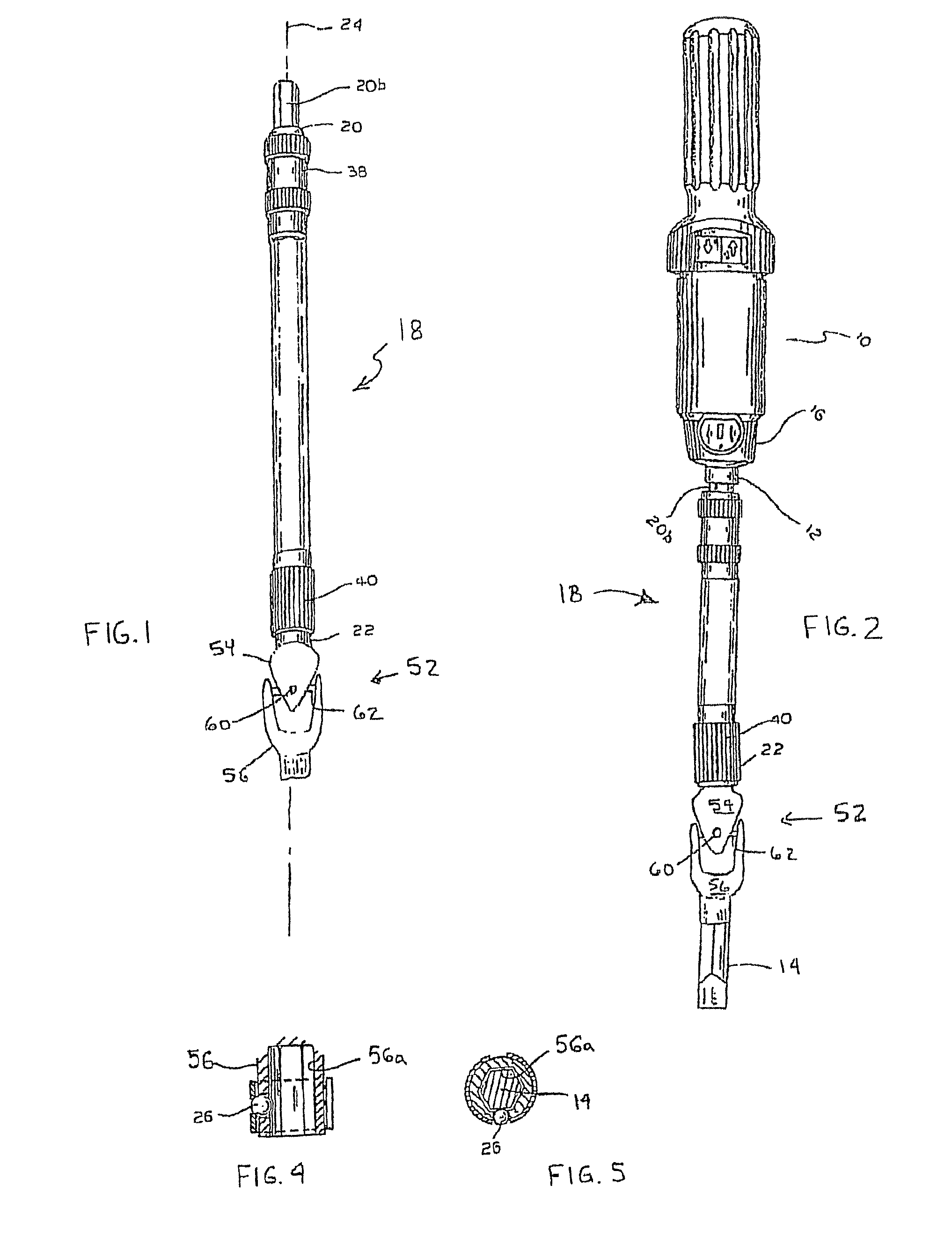 Extension shaft for hold a tool for rotary driven motion