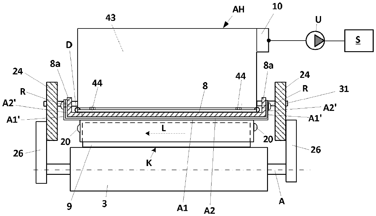 Device for cleaning the roller surfaces of the drafting unit