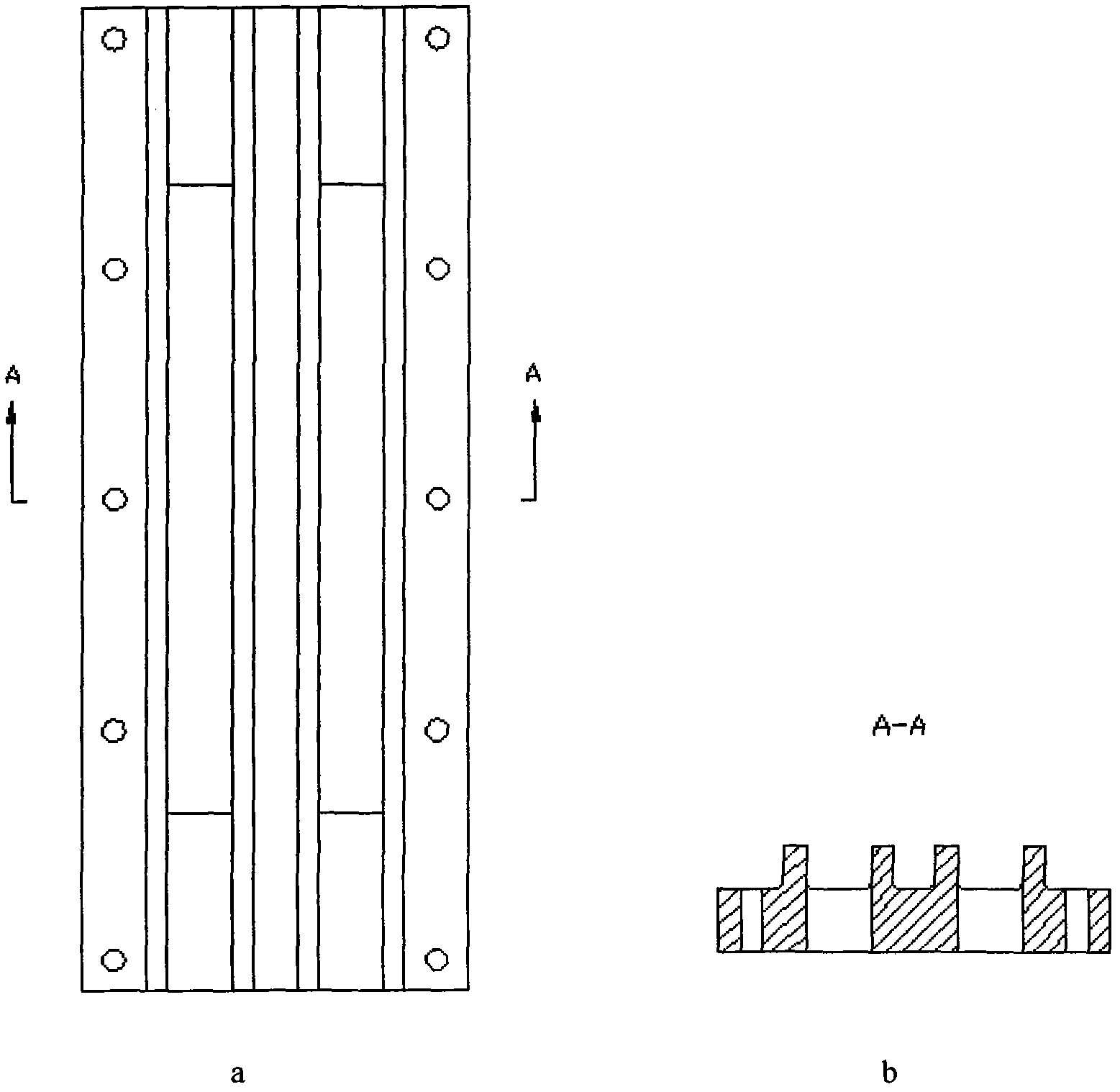 Fatigue property test method for wallboard lap joint structure