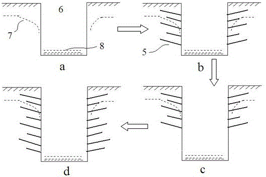 A reinforcement method of flexible drainage bamboo fiber rods for slumping disease in soil ruins in humid environment