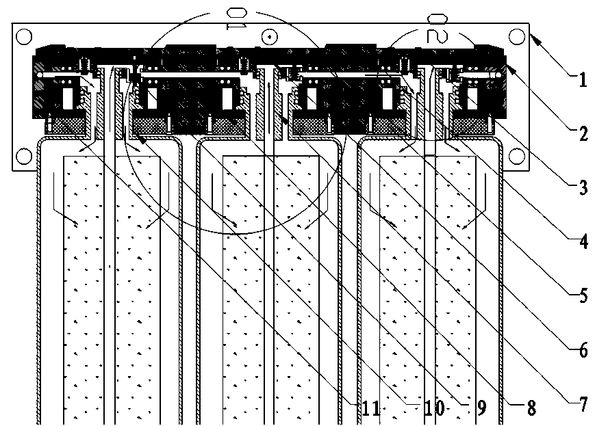 Washing device of water purification machine