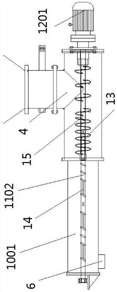 Horizontal dry-mixed mortar stirrer