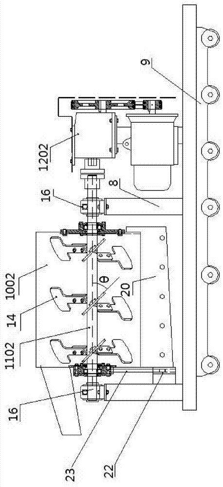 Horizontal dry-mixed mortar stirrer