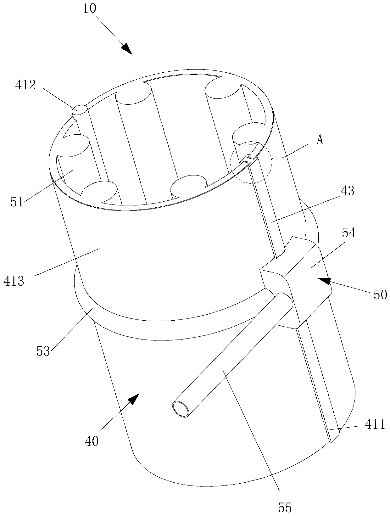 Lower limb abduction centering and fixing device