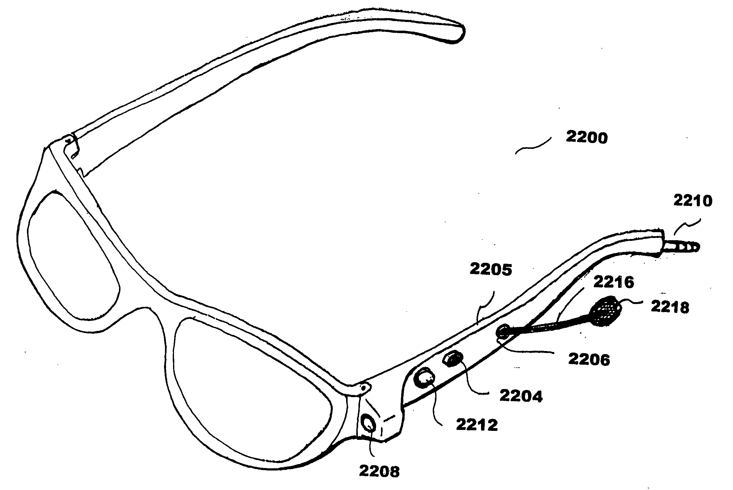 Eyeglasses having a camera