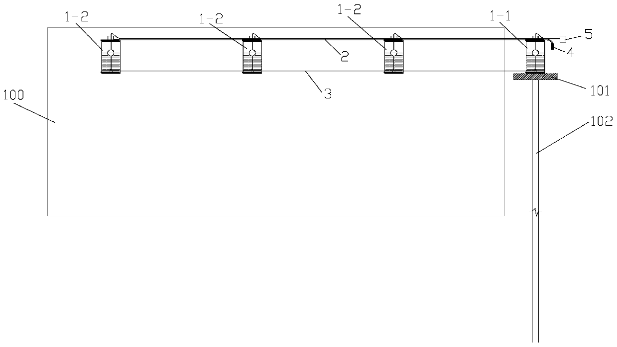 Airport runway settlement monitoring system and arrangement and use method thereof