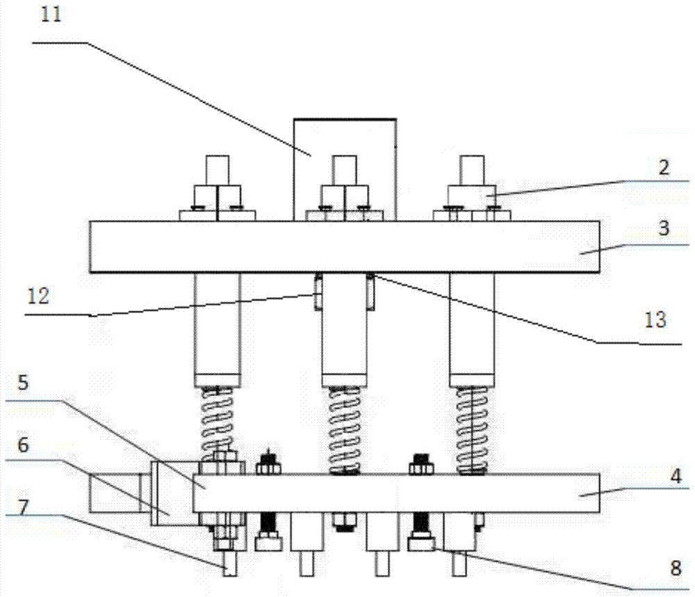 A fast grasping and error-proofing device for inner-hole sheet parts