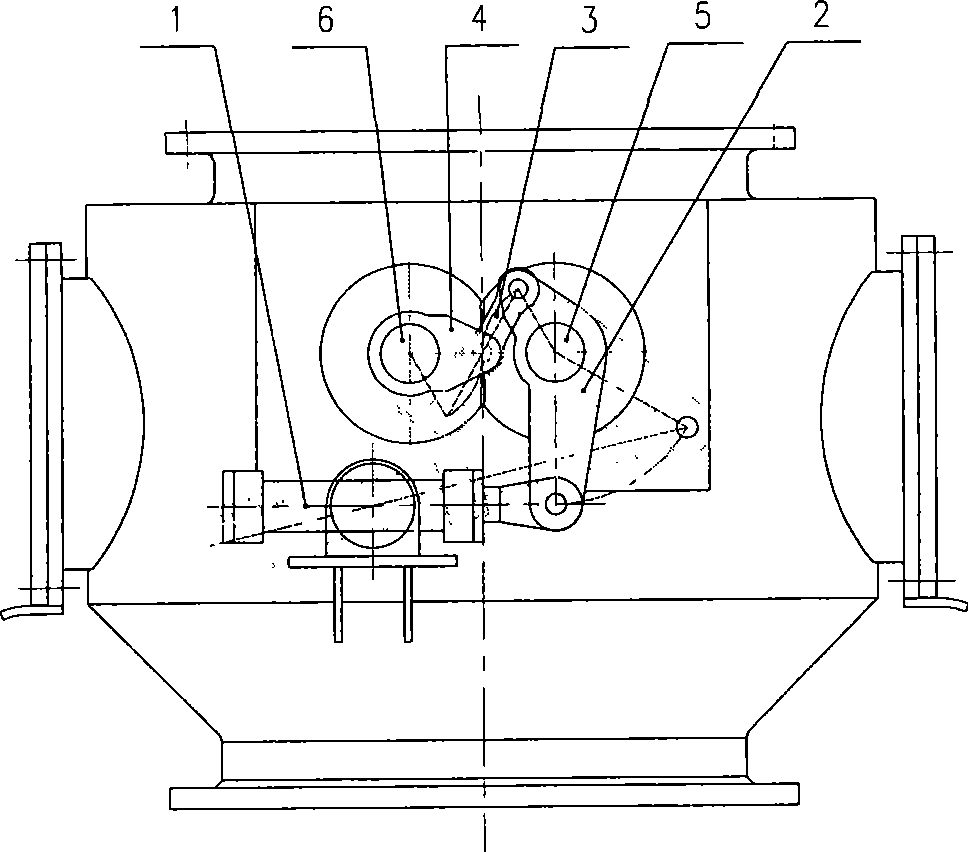 Material stream regulating mechanism of bulk materiel