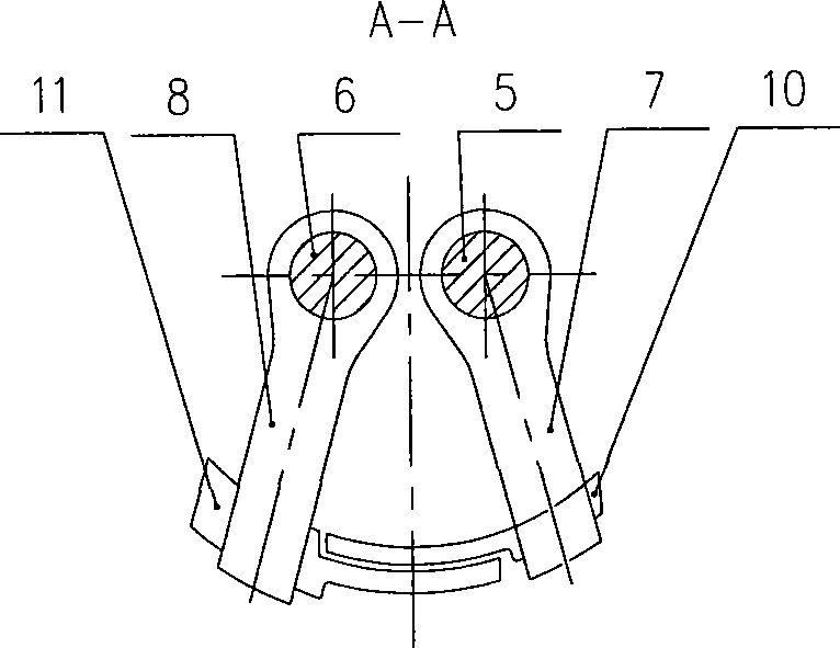 Material stream regulating mechanism of bulk materiel