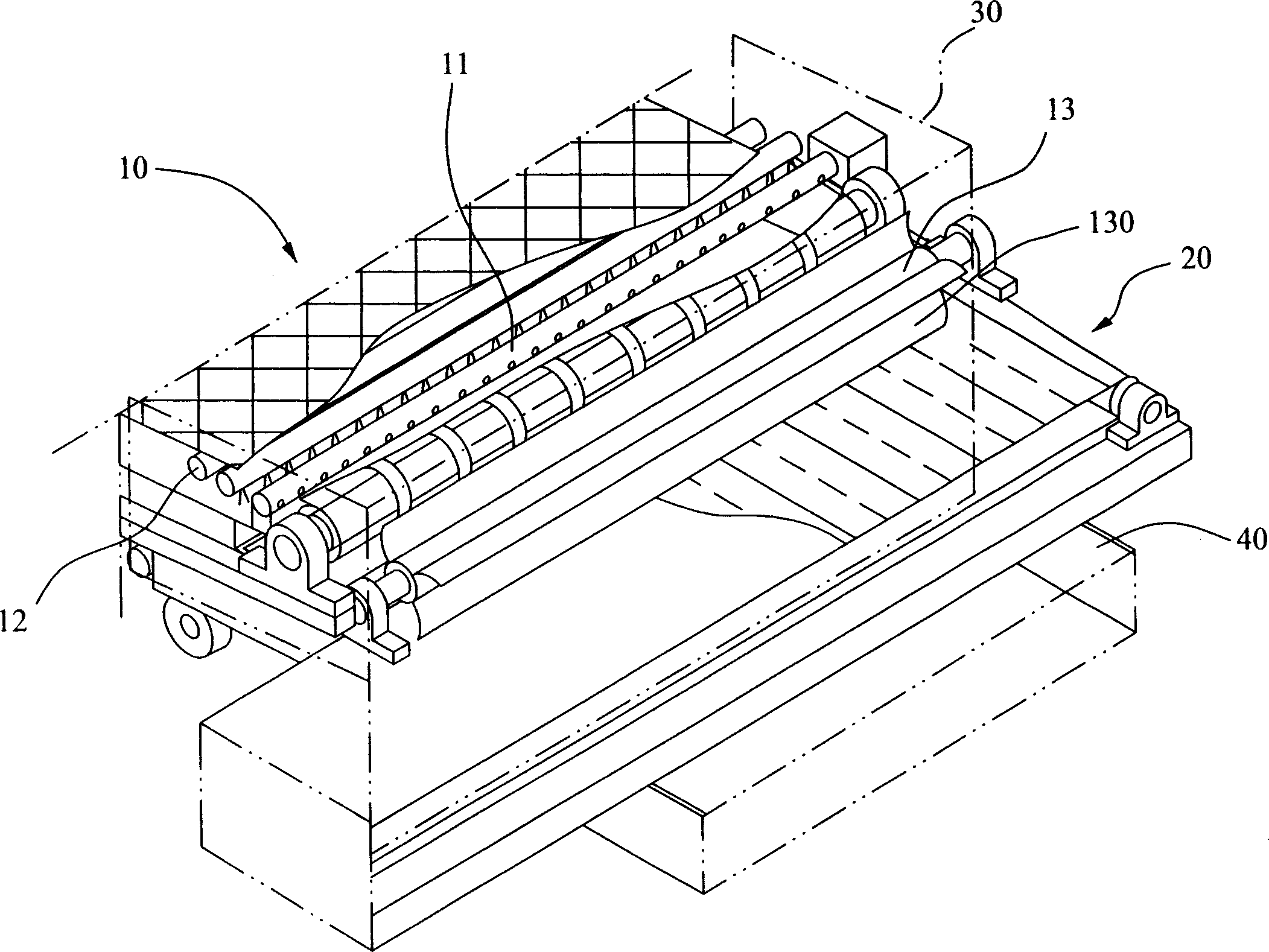 Method and device for separate collecting middle sized garbage