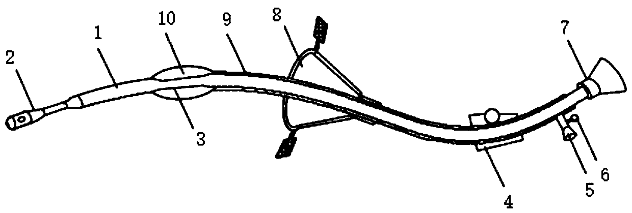 Enema tube special for gynaecology