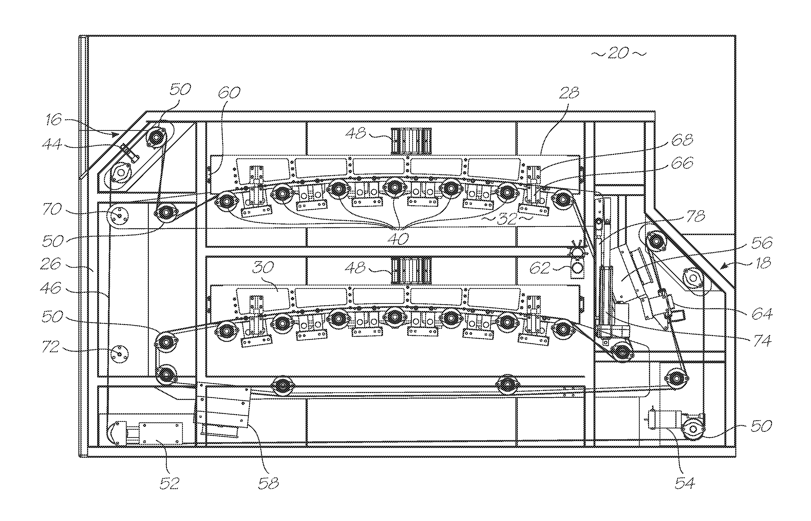 Web printer with dual print zones having opposing feed directions