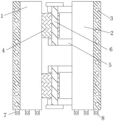 Multilayer composite vacuum heat-insulating plate