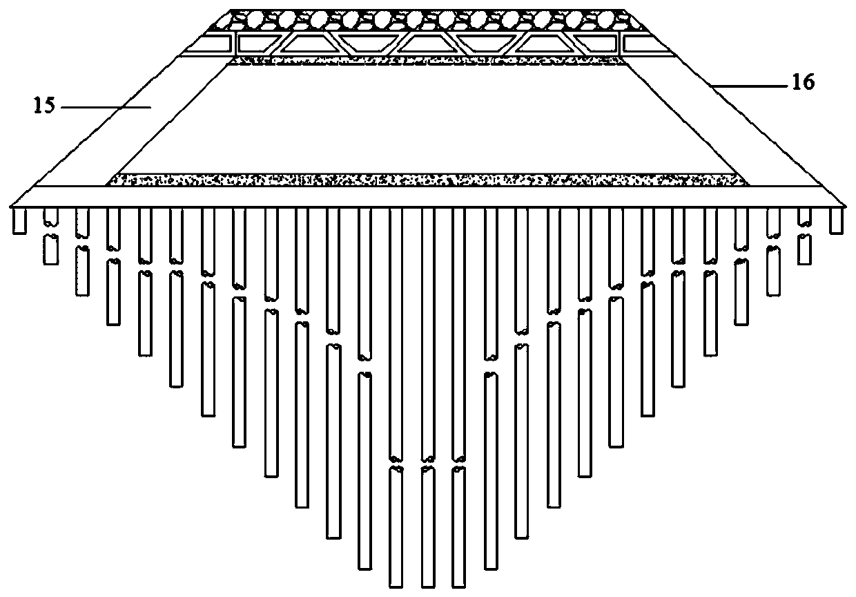 Roadbed and method for controlling differential settlement of road-bridge transition section of high-speed railway