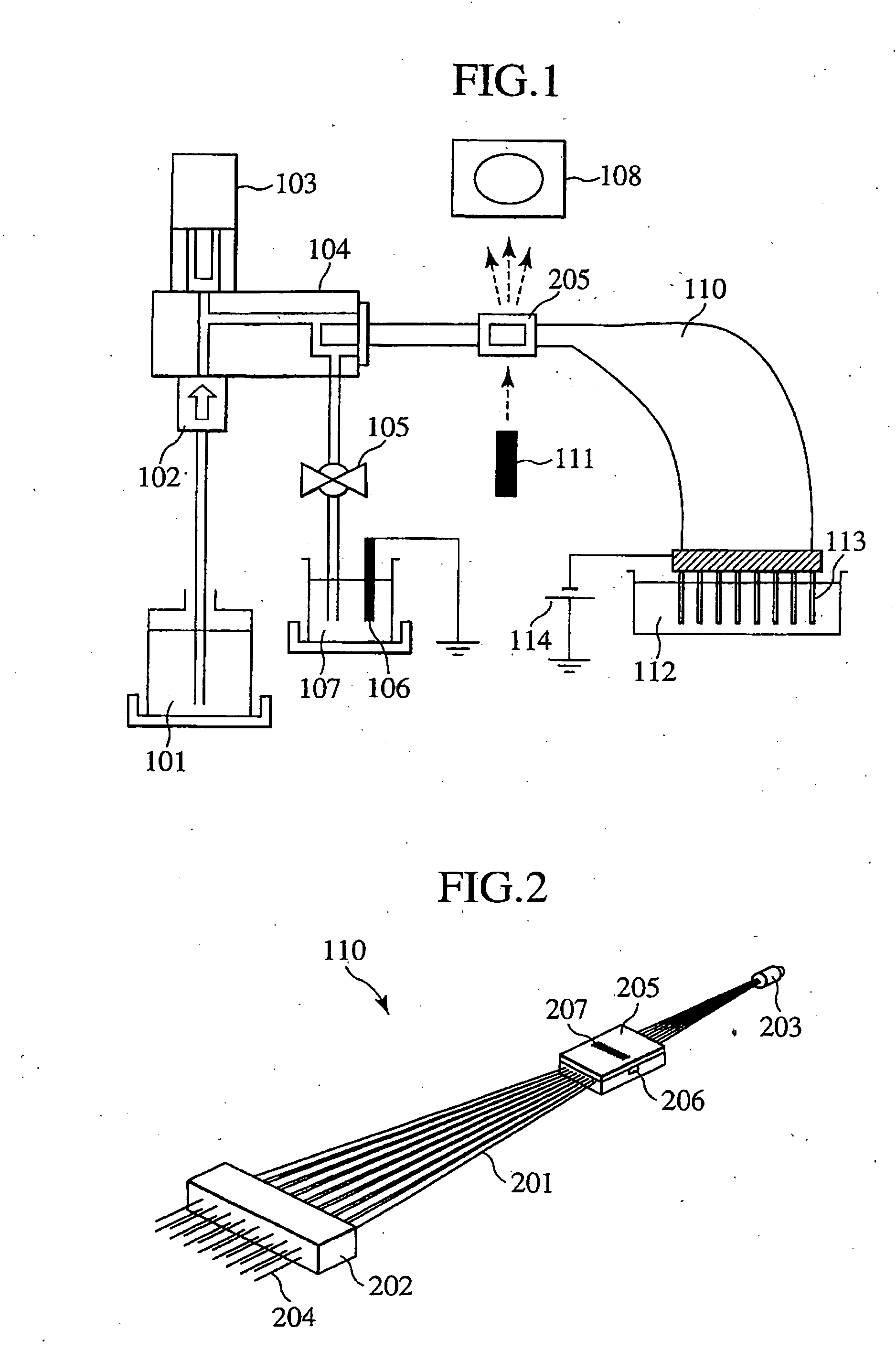 Electrophoresis apparatus and pump mechanism used in the same