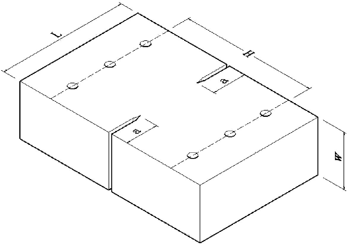 Soil two-dimensional fracture test method and test device