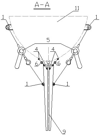 Method for removing rudder blades of floating production