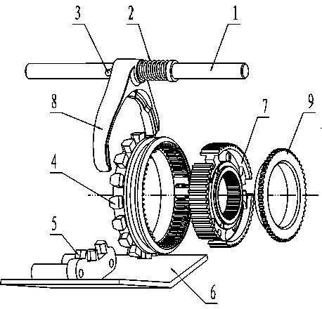 Parking mechanism of automobile transmission