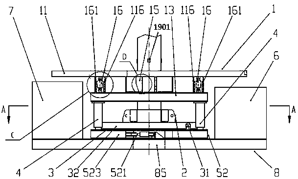 Construction method of a pile machine