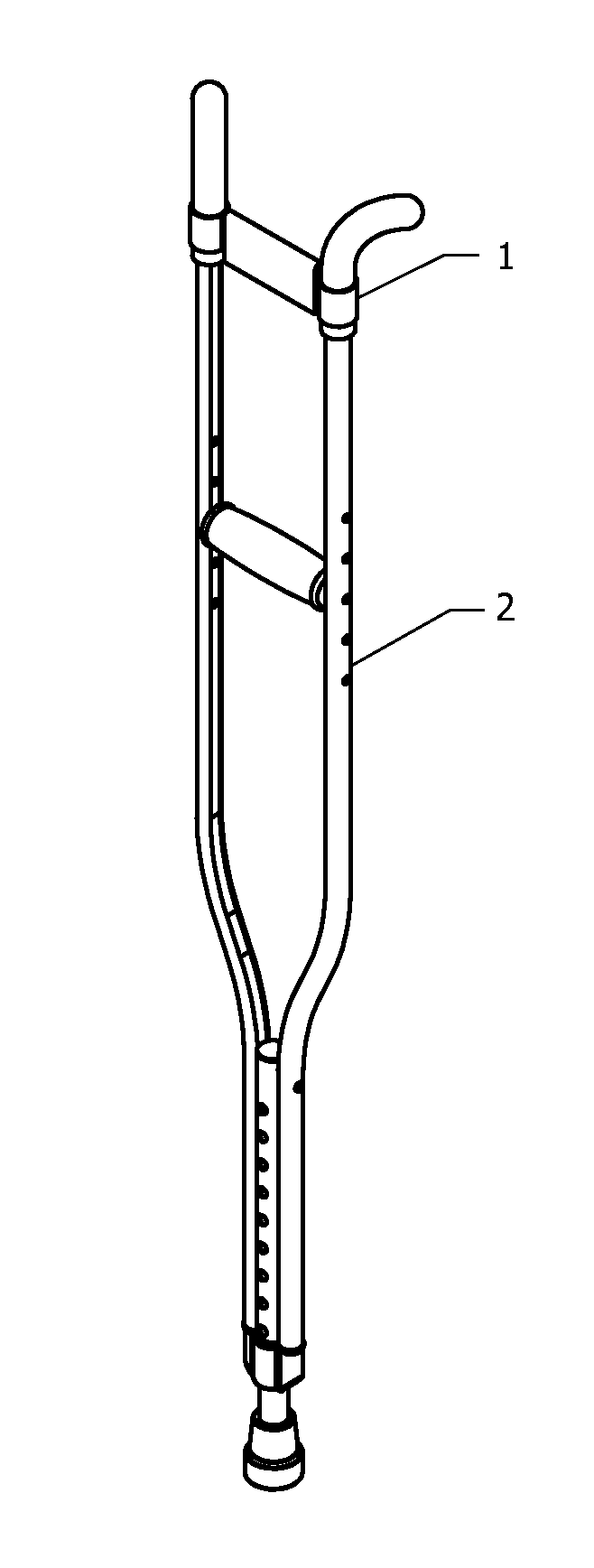 Ergonomic Auxiliary Crutch Pad