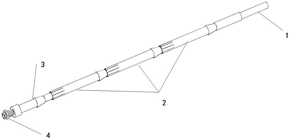 Multistage resistance-increasing anchor rod and construction method