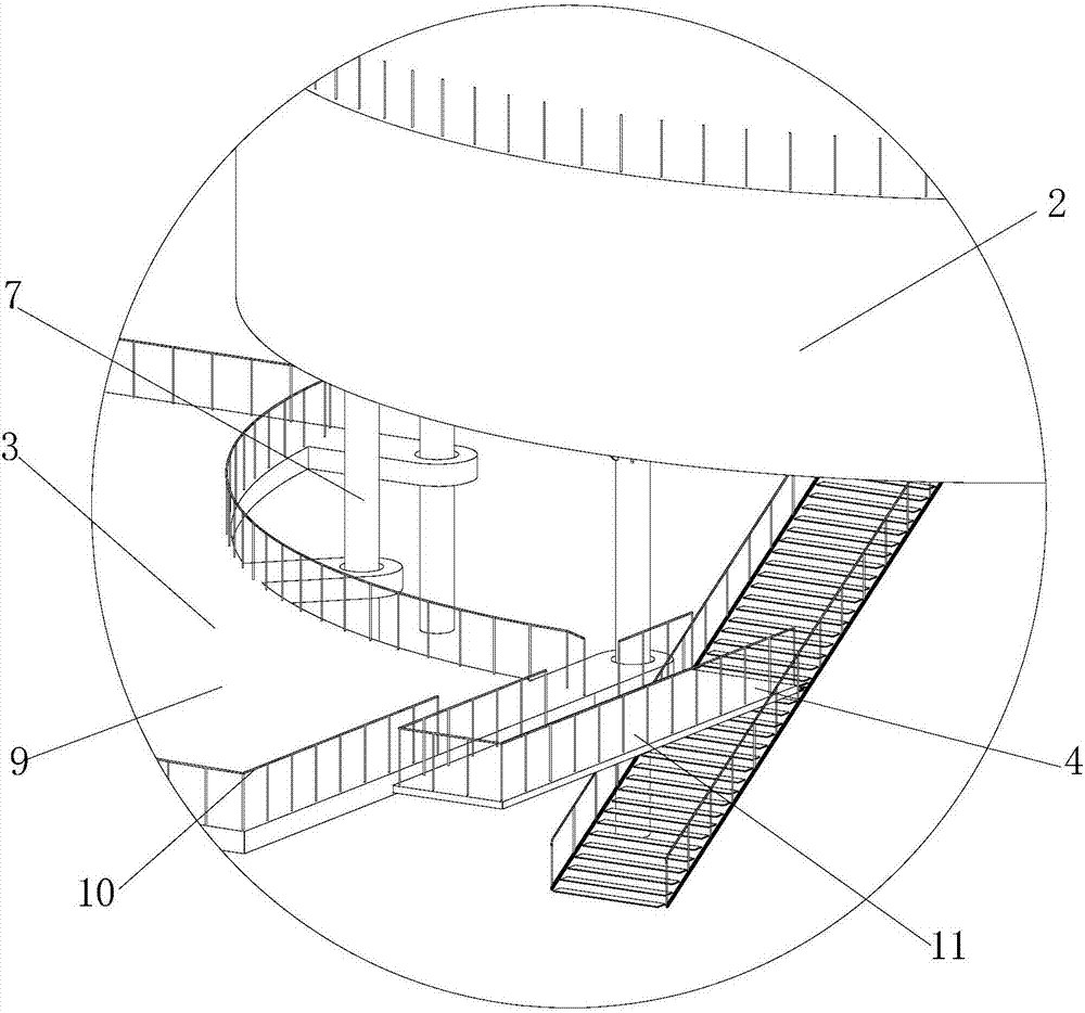 Self-elevating marine leisure platform