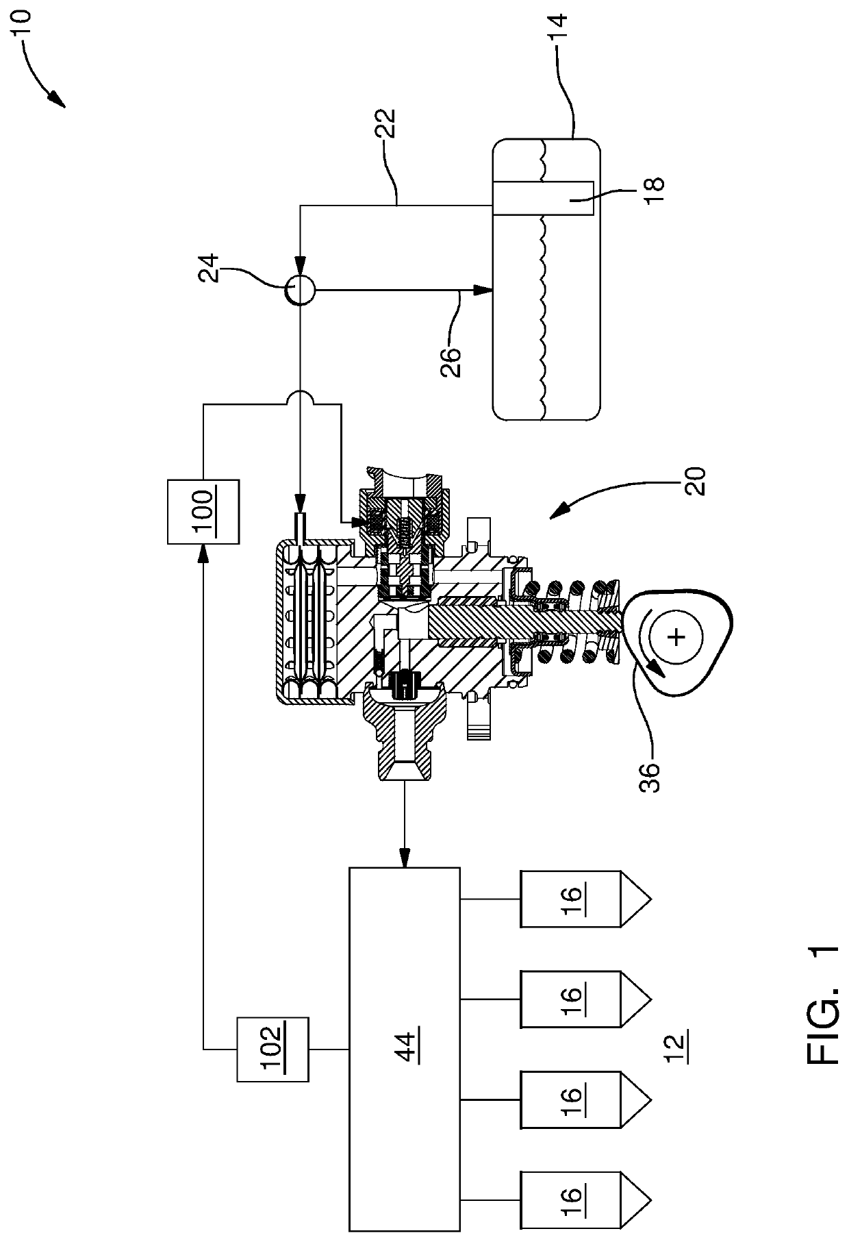 Fuel pump for gasoline direct injection