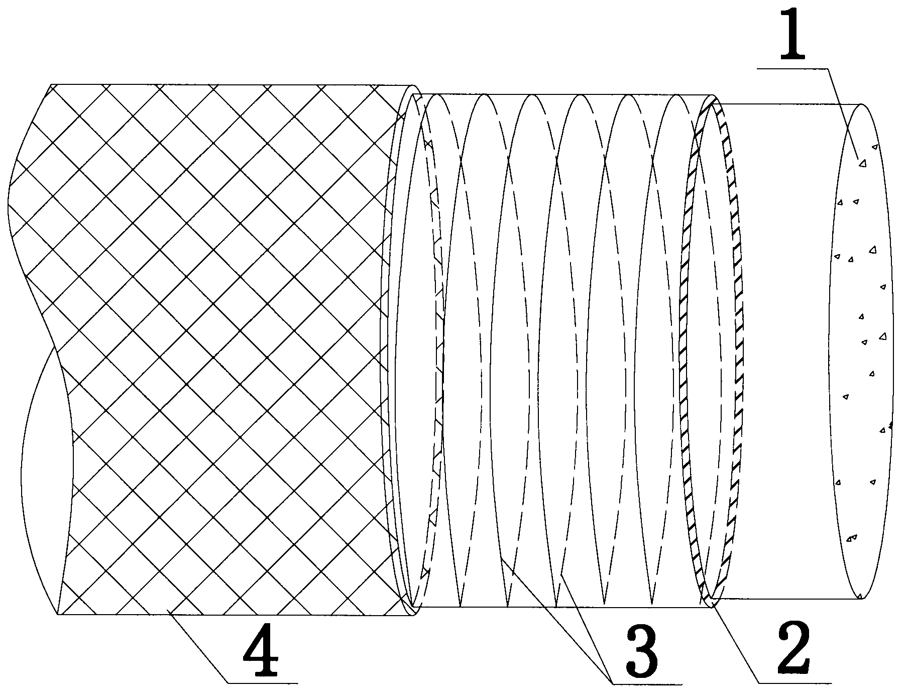 Composite pipe concrete composite structure